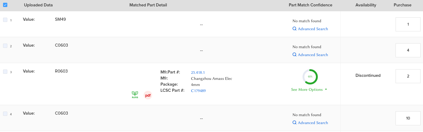 LCSC_Component_match_issues